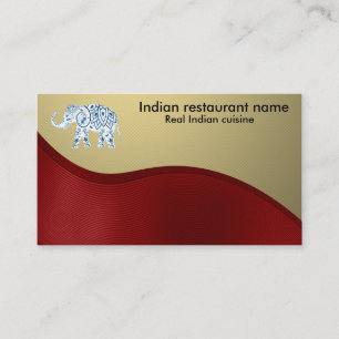 Carte De Visite Cuisine indienne