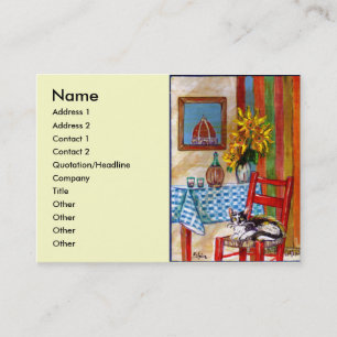CARTE DE VISITE CUISINE ITALIENNE À FLORENCE