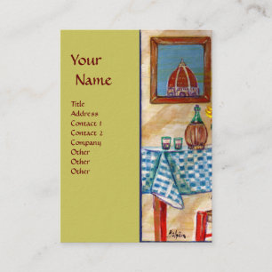 CARTE DE VISITE CUISINE ITALIENNE À FLORENCE
