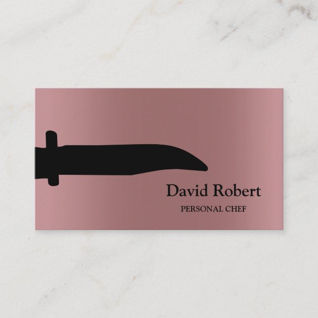 Carte De Visite Cuisine personnalisée Chef Restaurant (Devant)
