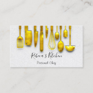 Carte De Visite Cuisine Personnel Chef Restaurant Restauration 3D 