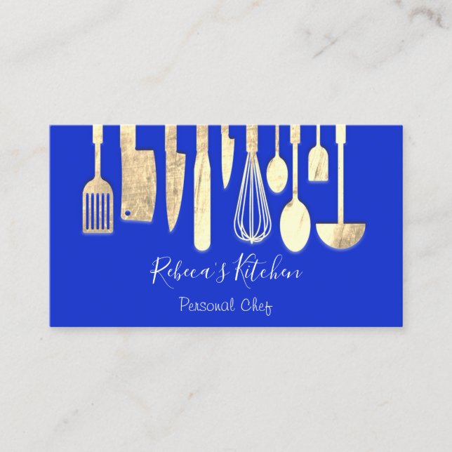 Carte De Visite Cuisine Personnel Chef Restaurant Restauration Roy (Devant)