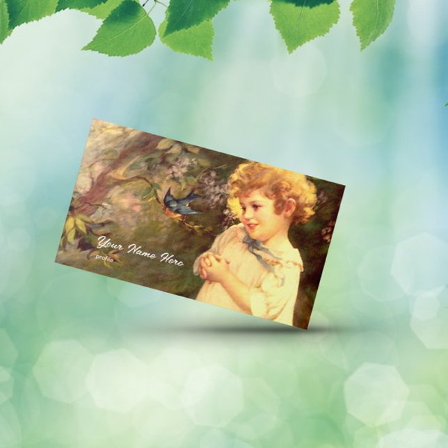 Carte De Visite Cuisine victorienne avec oiseaux (Créateur téléchargé)