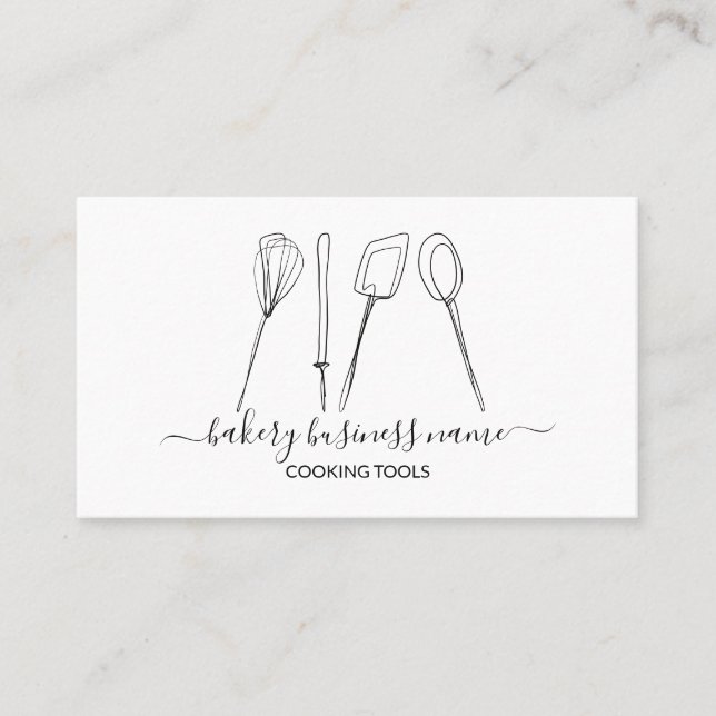 Carte De Visite Cuisines outils boulangerie recettes de cuisine ma (Devant)