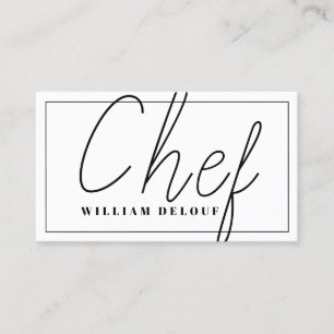 Carte De Visite Cuisinier Cuisine Cuisine Boulangerie Nourriture