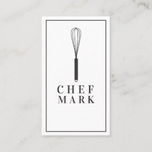 Carte De Visite Cuisinier Cuisine Restaurant Nourriture