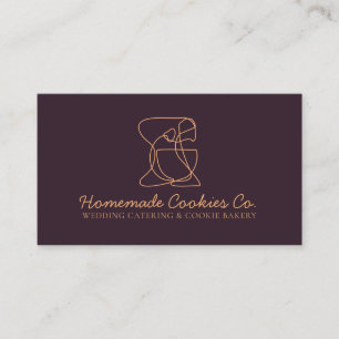Carte De Visite Cuisinier de boulangerie alimentaire simple fait m