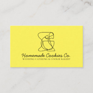 Carte De Visite Cuisinier de boulangerie de nourriture maison simp