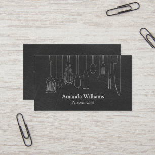 Carte De Visite Cuisinier Personnel Service Traiteur Cuisine Usten