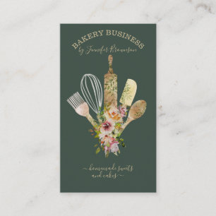 Carte De Visite Cuisinière ustensiles de cuisine Cuisinier Chef sa