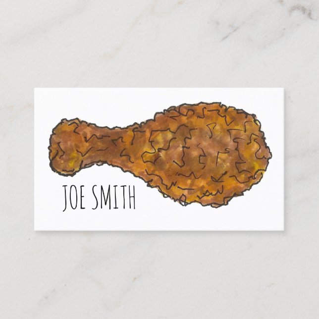 Carte De Visite Cuisse de poulet frite bâton de tambour Soul Alime (Devant)