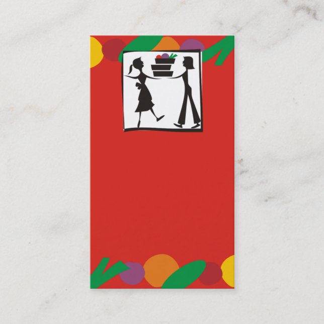 carte de visite culinaire de cours de cuisine de (Devant)