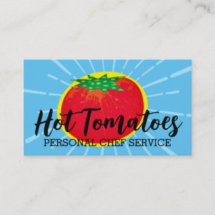 carte de visite culinaire motif tomate