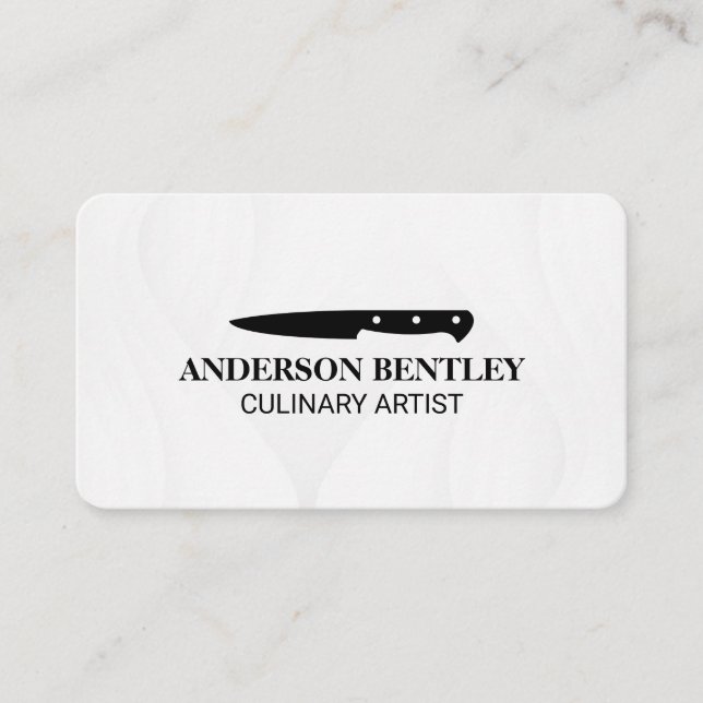 Carte De Visite Culinary Arts | Knife (Devant)