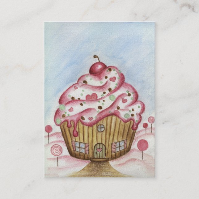 Carte de visite Cupcake (Devant)