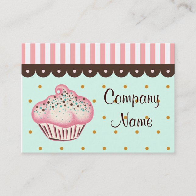 Carte de visite Cupcake (Devant)