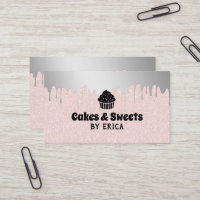 Cupcake Accueil Boulangerie Argent Écoulement rose