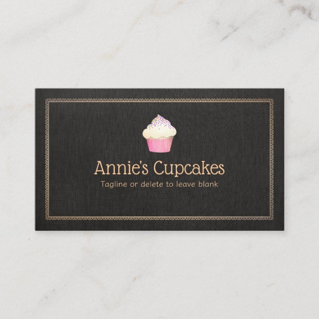 Carte De Visite Cupcake Baker (Devant)