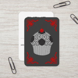 Carte De Visite cupcake de football sacré