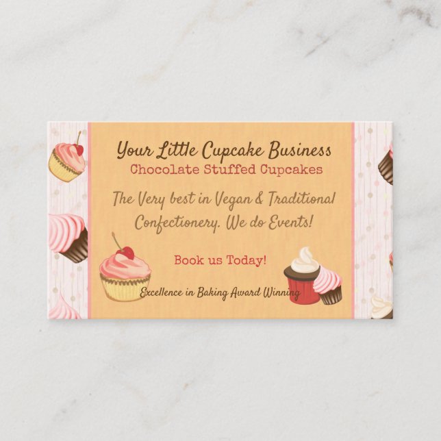 Carte De Visite Cupcake Fun (Devant)