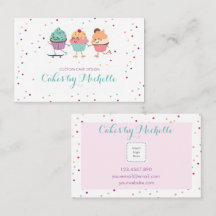 Carte de visite Cupcake pour boulangers