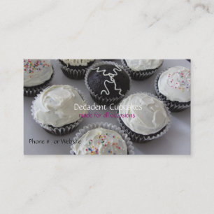 Carte De Visite Cupcakes congelés