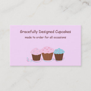 Carte De Visite Cupcakes Gracieusement Conçus