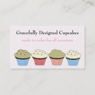 Carte De Visite Cupcakes Gracieusement Conçus