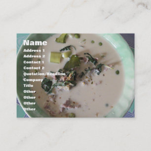 Carte De Visite Curry vert thaïlandais [แ ก ง เ ขี ย ว  de la ห] .