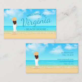 Carte De Visite Custom Beach House