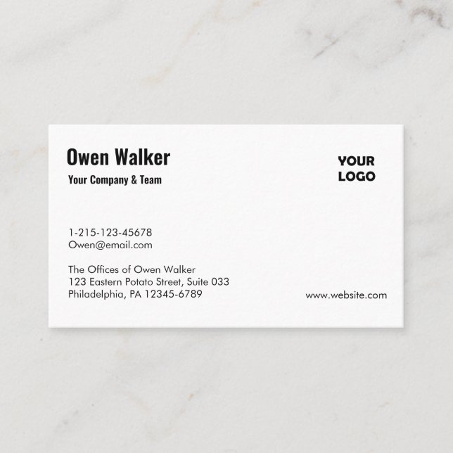 Carte De Visite Custom Business Cards – Make a Lasting Impression (Devant)