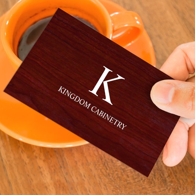 Carte De Visite Custom Cabinets Business Card Template (Créateur téléchargé)
