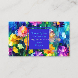 Carte De Visite Custom Colorful Floral Bright Design