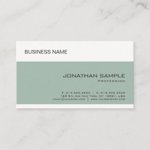 Carte De Visite Custom Elegant Entreprise Simple Modèle Moderne