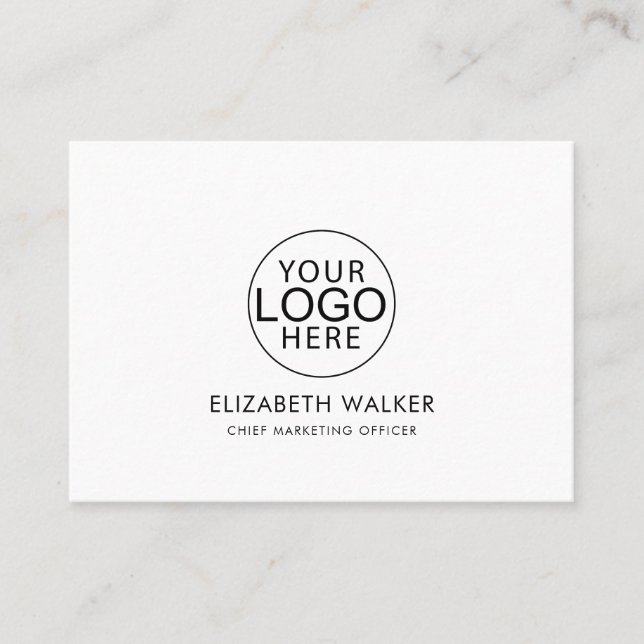Carte De Visite Custom Logo Modern Minimalist (Devant)