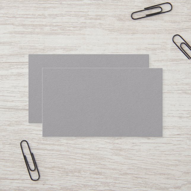 Carte De Visite Custom - Premium Grey, Modern / Subtil Class (Devant/Arrière en situation)