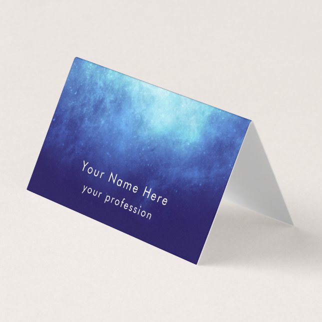 Carte De Visite Custom Text Cool Modern Nebula Personalized  (Devant)