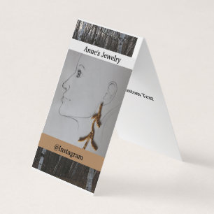 Carte De Visite Custom Vertical Tent Fold Folded Business Card