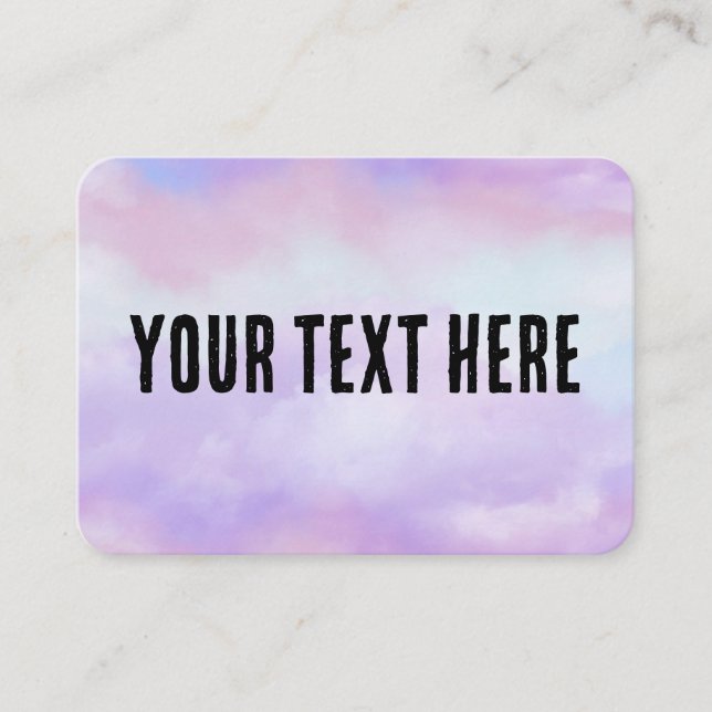 Carte De Visite Customisez votre propre (Devant)