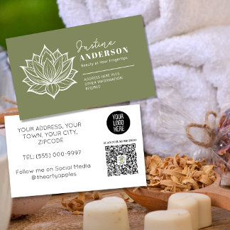 Carte De Visite Customizable Business Card –Beauticians & Skincare