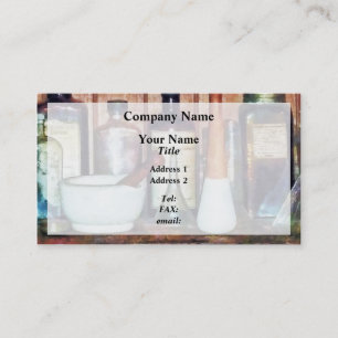 Carte De Visite CustomizMortar et pilon et produit de Pestlee
