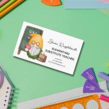 Cute Aquarelle Gnome Enseignant