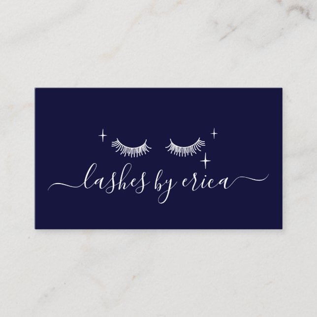 Carte De Visite Cute Eyelash Extensions Lashes Maquillage Artiste  (Devant)