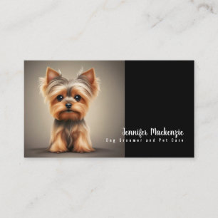 Carte De Visite Cute Groomer Chien Groomer Service de soins pour a