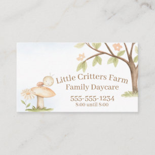 Carte De Visite Cute Little Ladybug Children Care Professional