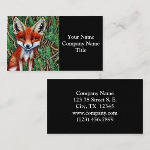 Carte De Visite Cute Little Wilderness Fox