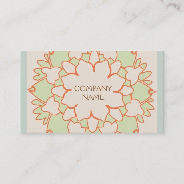 Carte De Visite Cute Lotus Natural Holistic Santé et beauté (Devant)