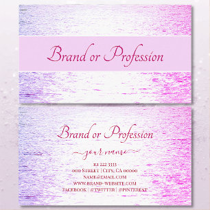 Carte De Visite Cute Pastel Purple Pink Ocean Sunset Réflexion