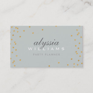 Carte De Visite CUTE SPOT confetti or brillant parties scintillant