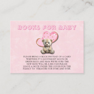Carte De Visite Cute Teddy Bear Rose Gold Livres Pour Bébé